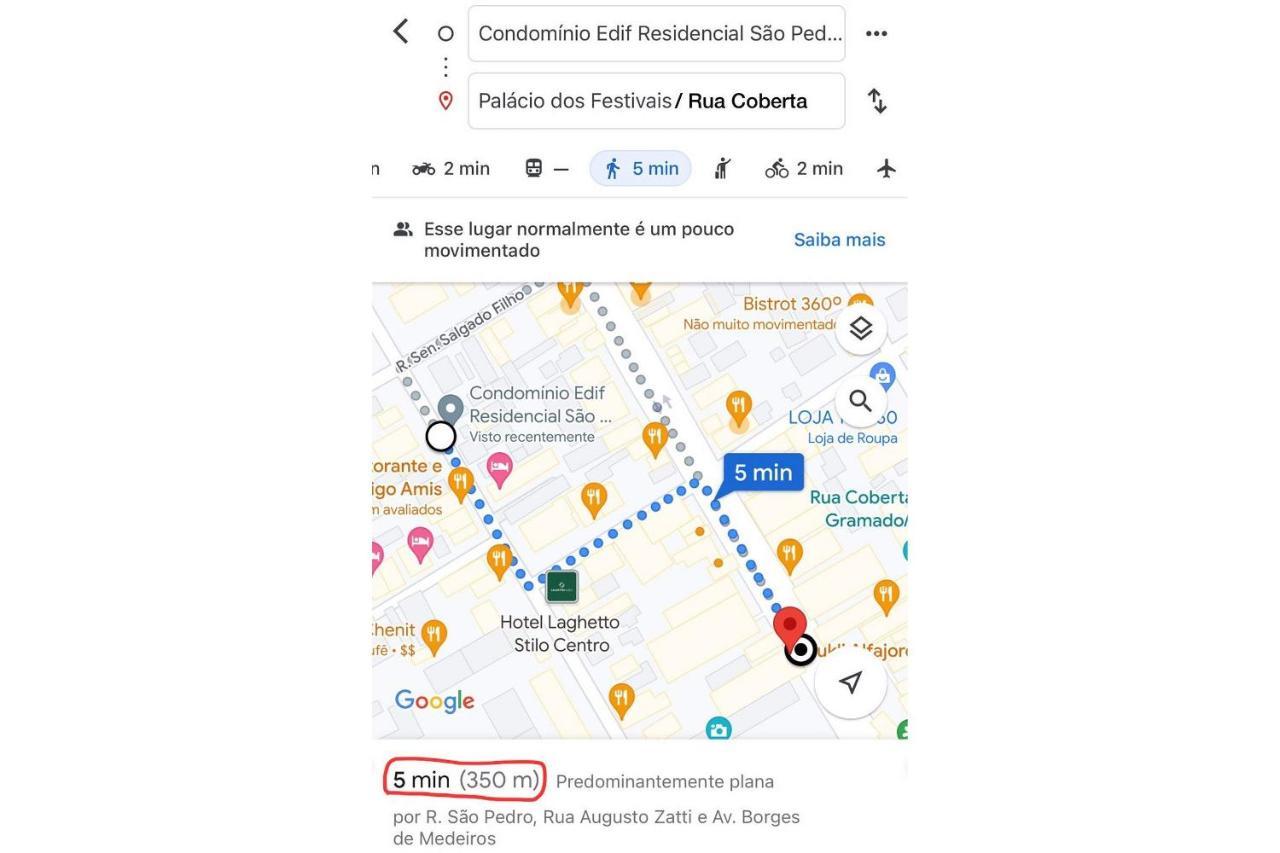 Amplo Apartamento Ao Lado Da Rua Coberta Gramado Exteriör bild